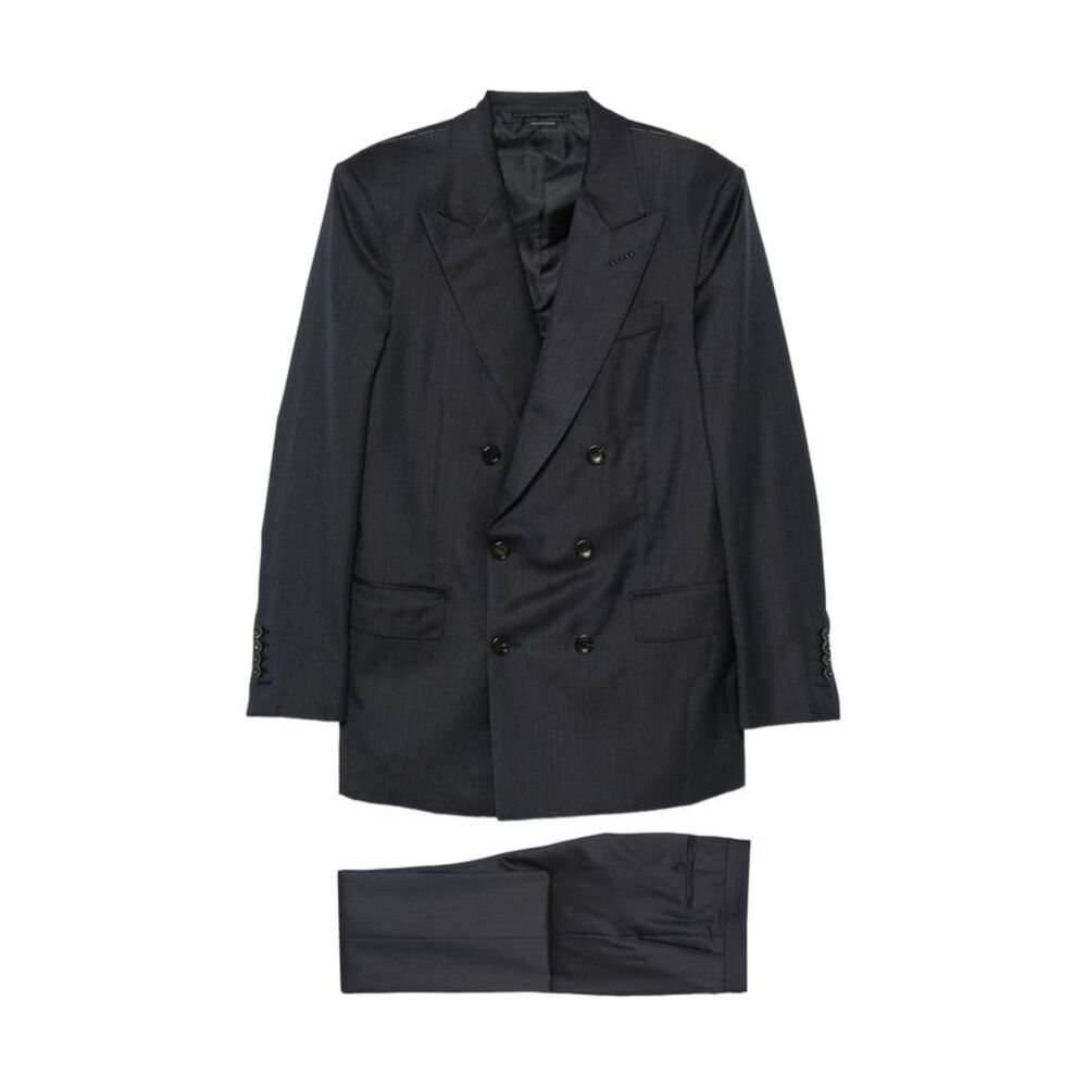 Tom Ford Blue Suits - Double  Breasted Suits Men